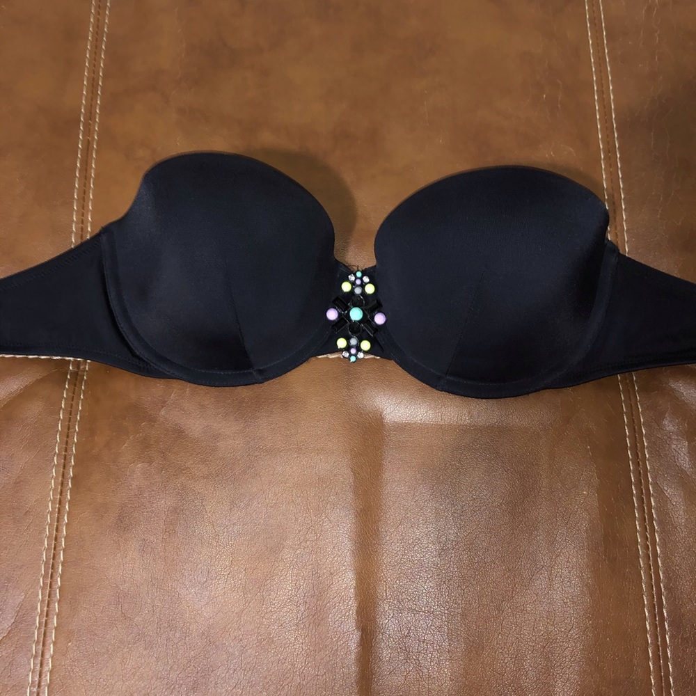 VS Black Bandeau Swimsuit Top size 32DD